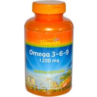Thompson, Омега 3-6-9, 120 гелевых капсул