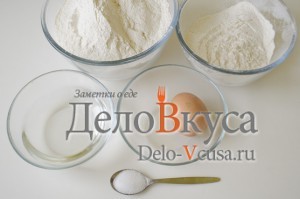 Пельменное тесто в хлебопечке: Яйца, мука, соль и вода