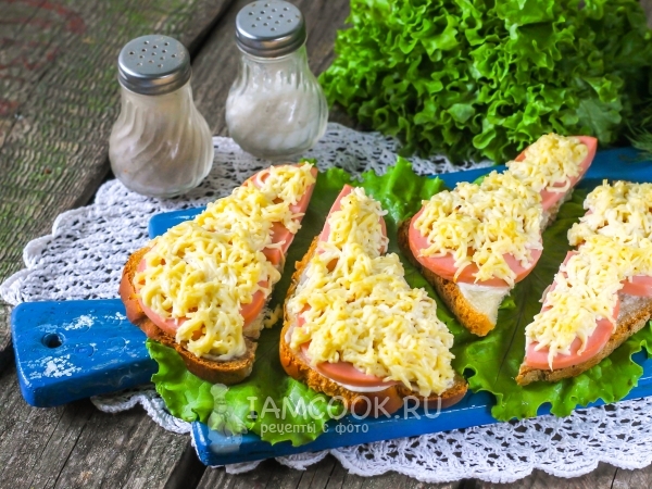 Горячие бутерброды с плавленым сыром — рецепт с фото пошагово