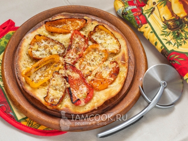Пицца с болгарским перцем — рецепт с фото пошагово