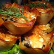 Картофельные корзиночки с мясом и грибами: фото шаг 10