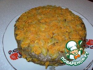 Печеночный торт с морковной начинкой – кулинарные рецепты