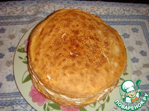 Блинный торт со сметанным кремом - рецепты приготовления за 30 минут