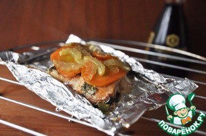 Стейк лосося в фольге в духовке рецепт с фото пошагово