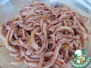 Щупальца кальмара по-восточному – кулинарный рецепт