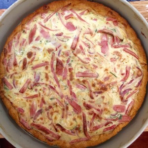 Пирог с колбасой и сыром — пошаговый рецепт с фото и видео