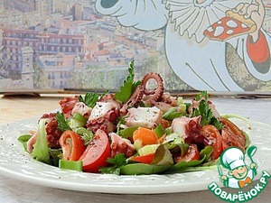 Салат с осьминогом - вкусные рецепты с фото