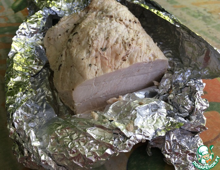Рецепт: Сочное филе индейки, запечённое в фольге