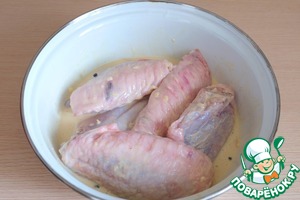 Крылья индейки, запеченные в духовке - пошаговый рецепт с фото