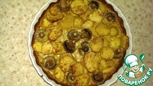Картофель с грибами в духовке - пошаговый рецепт с фото