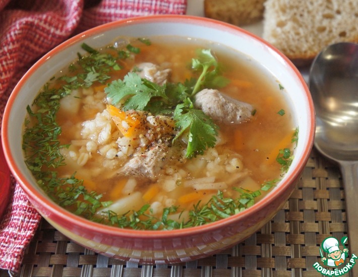 Рецепт: Турецкий суп с бараниной и булгуром