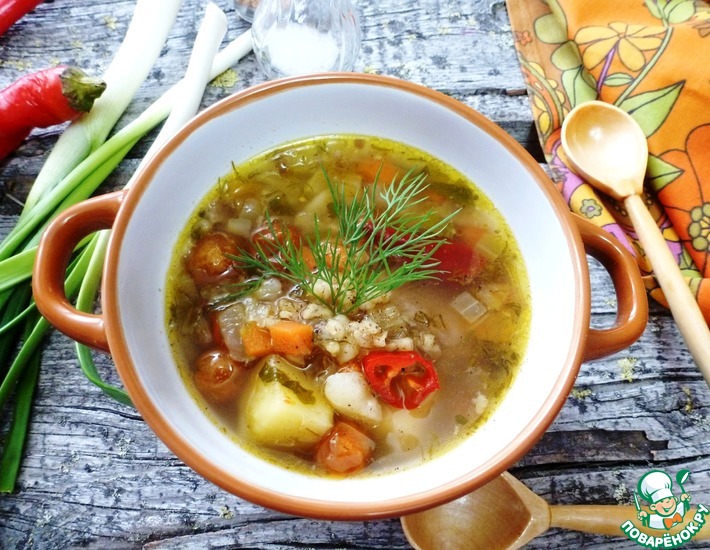 Рецепт: Ароматный суп с булгуром