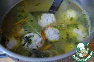 Суп с мясными ёжиками – кулинарный рецепт