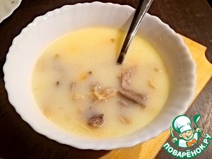 Сырный суп, с плавленным сыром простой и вкусный рецепт с рисом