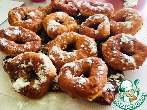 Пончики на кефире - пошаговый рецепт с фото