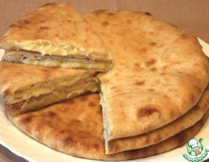 Рецепт: Осетинские пироги с картофелем и сыром