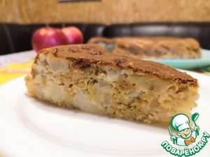 Пирог яблочный с овсяными хлопьями – кулинарный рецепт