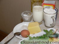 Фото приготовления рецепта: Оладьи на кефире с сыром - шаг №1