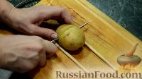 Фото приготовления рецепта: Картошка-гармошка, запеченная в духовке, с беконом и сыром - шаг №5