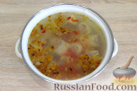 Фото приготовления рецепта: Суп с ленивыми пельменями - шаг №11