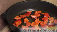 Фото приготовления рецепта: Чисанчи (закуска из баклажанов с картофелем и перцем, по-китайски) - шаг №8
