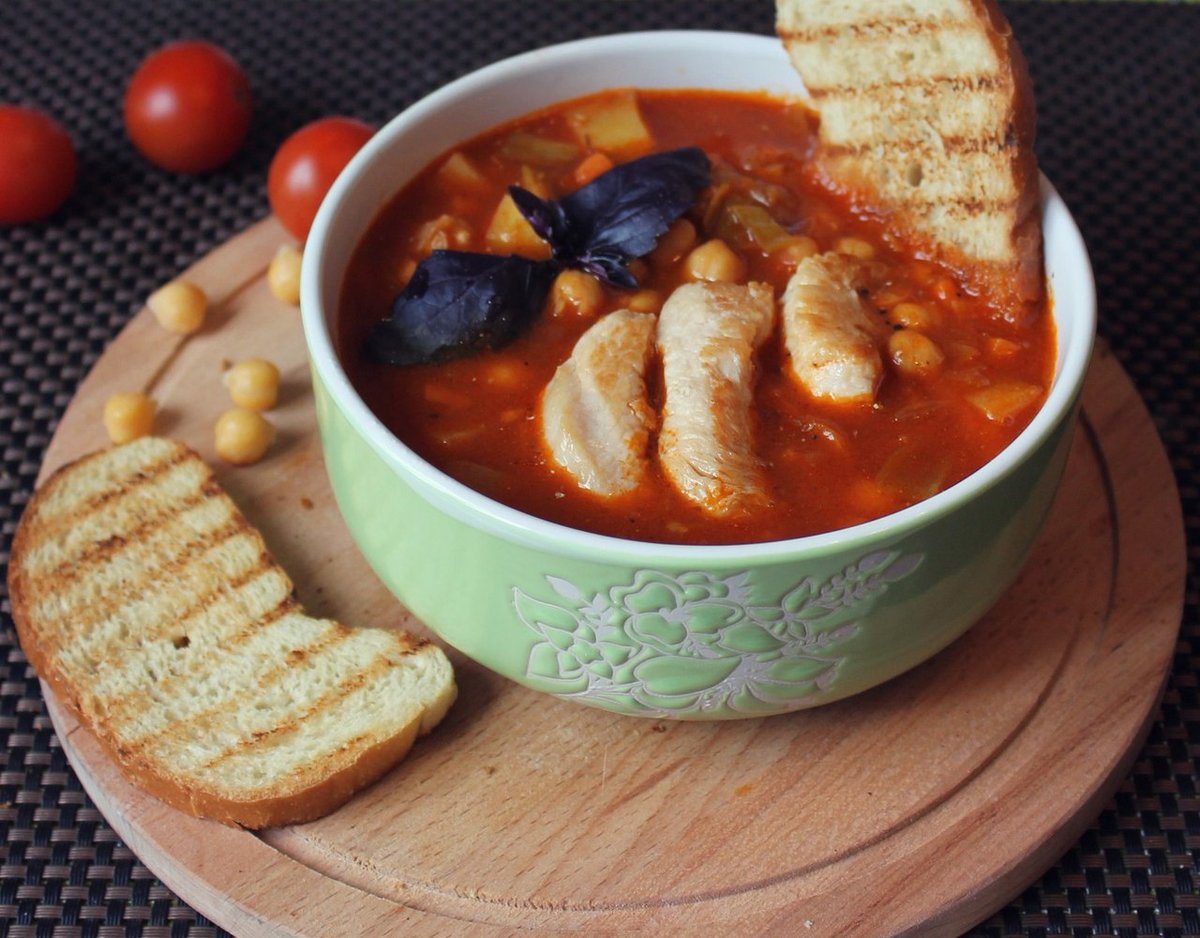 Суп с нутом и курицей - пошаговые рецепты с фото
