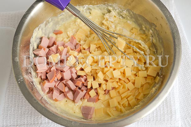 Маффины с колбасой и сыром — рецепт с фото пошагово