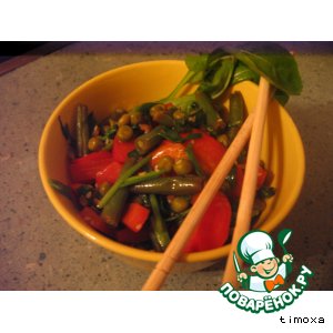Рецепт: Овощи, жареные по-китайски