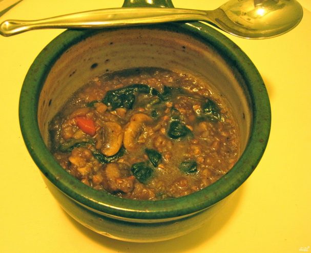 Грибной суп с гречкой