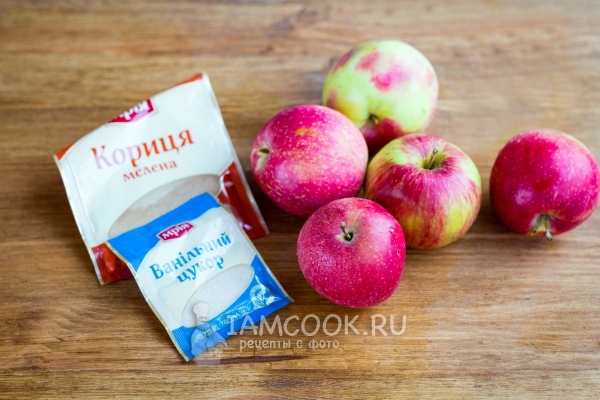 Ингредиенты для яблочных чипсов в домашних условиях