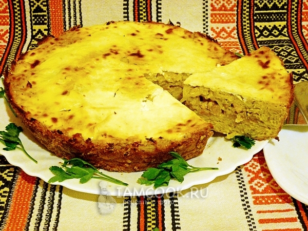 Фото капустного пирога с мясом