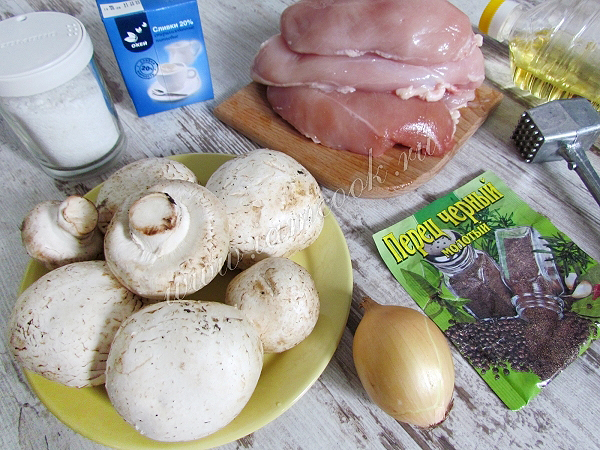 Куриные рулетики с грибами - пошаговые рецепты с фото