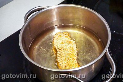 Котлет по-киевски со сливочным маслом и сыром, Шаг 07