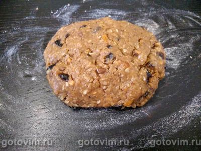 Домашнее овсяное печенье с шоколадом и сухофруктами, Шаг 02