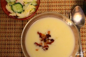 Сырный суп с беконом - фото шаг 5