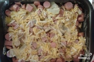 Картофельная запеканка с сосисками и сыром - фото шаг 12