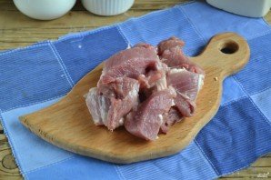 Тыква в духовке с мясом - фото шаг 4