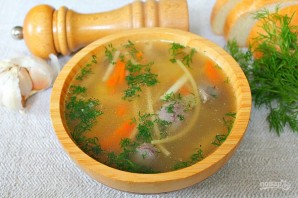 Суп с уткой и лапшой - фото шаг 7