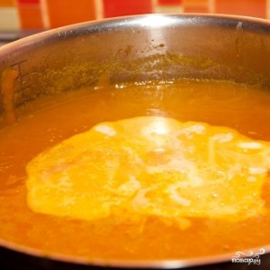Тыквенный суп с креветками - фото шаг 4