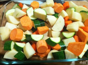 Картофель с овощами запеченный - фото шаг 1