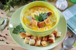 Суп с курицей, рисом и плавленым сыром - фото шаг 9