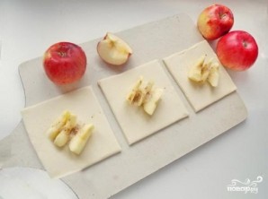 Слоеные конвертики с яблоками - фото шаг 2