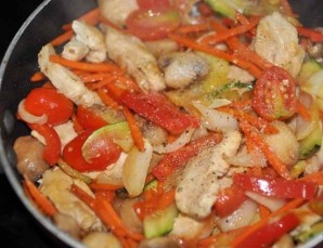 Соте из курицы с овощами - фото шаг 5