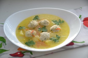 Куриный суп с сырными шариками - фото шаг 16