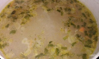Суп с пшеничной крупой на курином бульоне - фото шаг 5