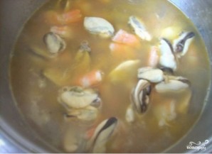 Суп из морепродуктов со сливками - фото шаг 4