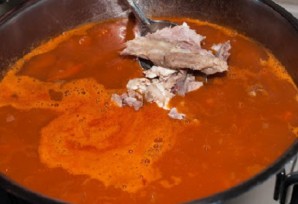 Суп с фасолью и мясом - фото шаг 10