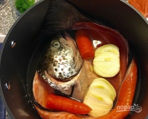Сливочный суп с лососем - фото шаг 2