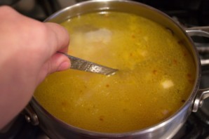 Суп с колбасой - фото шаг 5