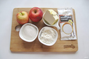Яблочный пирог с крошкой - фото шаг 1